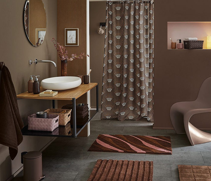 Badezimmer Duschvorhang - Spirella Accessoire Badteppich - -