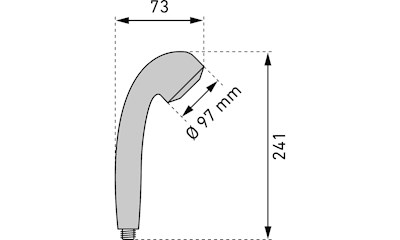 Duschbrause Concentric verchromt