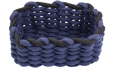 Aufbewahrungskorb Cord dunkelblau