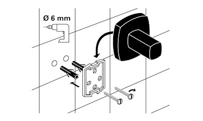 WC-Papierhalter Quinto schwarz matt