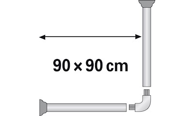 Duschvorhangstange Basic