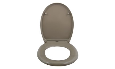 TAUPE THERMO-DUR TOILET SEAT Easy clip