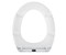 WHITE THERMO-DUR TOILET SEAT Easy Clip