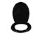 BLACK THERMO-DUR TOILET SEAT Easy Clip